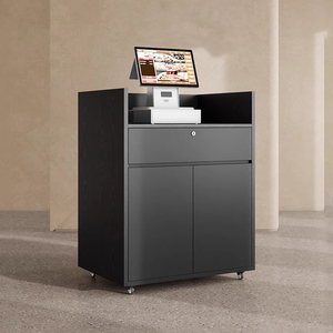 Mostrador de Recepción de Superficie Sólida Personalizado de Estilo Moderno de Primera Calidad en Oferta <span class=keywords><strong>para</strong></span> Oficinas - Product Image 5