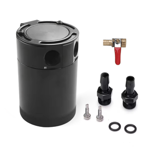 बिलेट एल्यूमीनियम बाफ्फ्टेड <span class=keywords><strong>2</strong></span>-पोर्ट ऑयल कैच ब्रीथ फिल्टर इंजन मिनी तेल विभाजक के साथ टैंक कर सकते हैं - Product Image 1