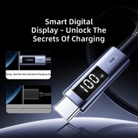 Câble de données à affichage numérique UGreen Type-C double tête PD100W/66W Super Fast Charging Ctoc