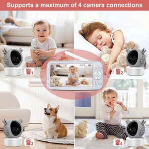 Bé Màn Hình 5 ''Video Màn Hình Bé Với Máy Ảnh Và Âm Thanh Wifi 2.4Ghz 2 Cách Nói Chuyện Tầm Nhìn Ban Đêm 360 ° Pan Nghiêng Cho Bé Người Cao Tuổi Vật Nuôi - Product Image 4