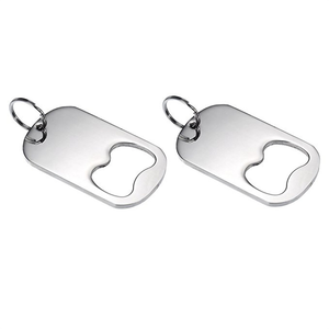 Décapsuleur en métal avec logo personnalisé, porte-clés multifonctionnel en acier inoxydable, porte-clés personnalisé avec fonction décapsuleur - Product Image 5