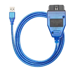 FTDI FT232RL Chip VAG COM USB KKL 409.1, kabel diagnostik otomatis kompatibel untuk kendaraan VW VAG