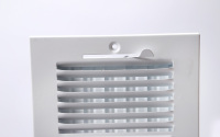 Grille d'aération murale/ceiling blanche 8" x 6" pour usage résidentiel, 2 voies, en acier et plastique durable, modèle 2SW0806, pour climatiseur extérieur