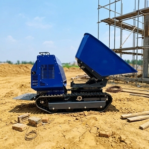 Camion à benne rotative Kc1200, produits les plus vendus, benne rotative sur chenilles en caoutchouc Kc1200, 1,2 tonne, mini-dumper hydraulique, CE EPA - Product Image 2
