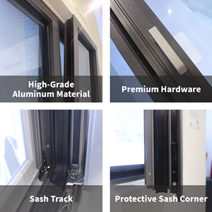 <span class=keywords><strong>Finestra</strong></span> a Battente in Alluminio Isolante Termico e Acustico di Grande Successo per Edifici Residenziali e Commerciali - Product Image 5