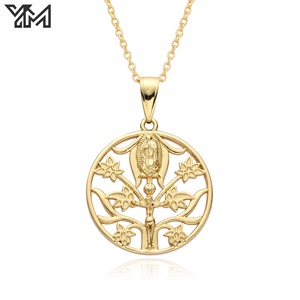 Set di Gioielli Cristiani YM Placcati in Oro 18K, Collana Cattolica con Ciondoli della Vergine <span class=keywords><strong>Maria</strong></span> e <span class=keywords><strong>Gesù</strong></span>, Vendita all'Ingrosso - Product Image 4