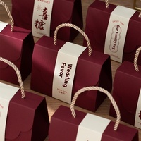 Boîte à bonbons de mariage haut de gamme boîte-cadeau de fiançailles vide papier enduit estampage emballage de Type de dossier plié fabriqué en matériaux recyclés