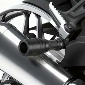 KAWASAKI <span class=keywords><strong>Z900</strong></span> Z900RS Moto tout-terrain/de route/de route et de route, en aluminium CNC, avec protection anti-chute pour tuyau d'échappement - Product Image 6