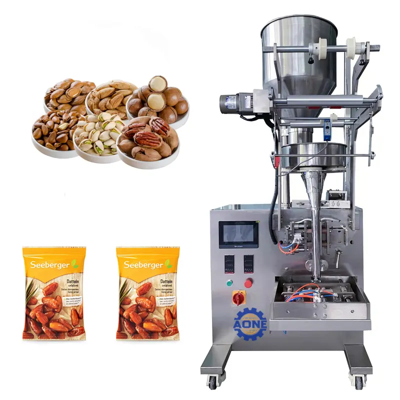 Automatic Food Pack Machine Cashew Nuts Peanut Raisin Snack Granules Filling and Packing Mini Machine for Nuts Sugar Dry Fruits