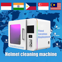 Machine de nettoyage de casque de moto ODM/OEM avec fonction SDK, séchage/lavage/nettoyage/machine de nettoyage de casque, distributeur automatique de casques