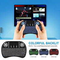 Souris Air I8 sans rétroéclairage, mini clavier sans fil AZERTY, espagnol, français, portugais, russe, brésilien, avec pavé tactile