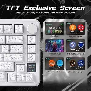 Clavier de jeu mécanique sans fil ATTACK SHARK X85PRO, clavier de jeu magnétique tri-mode, clavier de jeu avec éclairage RVB - Product Image 3