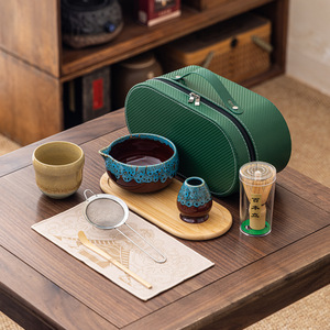 Juego de Tazón de Matcha Ecológico y Batidor de Bambú, Vajilla de Porcelana y Cerámica para Ceremonia del Té o Uso en Cafeterías - Product Image 6