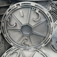 Couvercle de regard en fonte ductile robuste personnalisé, moulé par injection de sable, pour équipements routiers, 600*600 700*700, couleur personnalisée, Jiaxing