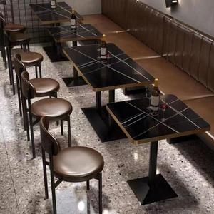 Ensemble table et chaises de <span class=keywords><strong>bar</strong></span> personnalisé, <span class=keywords><strong>bar</strong></span> musical, café, mobilier moderne simple, mobilier commercial de luxe léger - Product Image 5