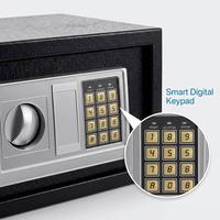 Stahl-Sicherheitstresor mit Digitalem Tastenfeld-Schloss Mini Elektronischer Safe für Zuhause Büro Hotel