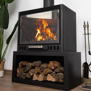 Stufa a Legna Moderna Autoportante con Vetro Tedesco <span class=keywords><strong>per</strong></span> Nuovi Soggiorni, Riscaldamento Invernale, Case Rurali Autoconstruite, Ville, <span class=keywords><strong>Casa</strong></span> Ecologica - Product Image 2