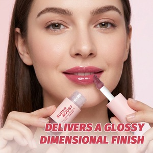 Gloss à lèvres super hydratant et repulpant, pigmenté effet miroir, non collant, brillance miroir, maquillage nourrissant, cosmétique - Product Image 5