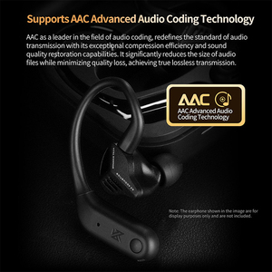 KZ AE01 <span class=keywords><strong>PRO</strong></span> TWS Módulo inalámbrico Auriculares Soporte AAC CVC Gancho para la oreja con módulo de cable inteligente EDXPRO Auriculares de bajo retardo - Product Image 4