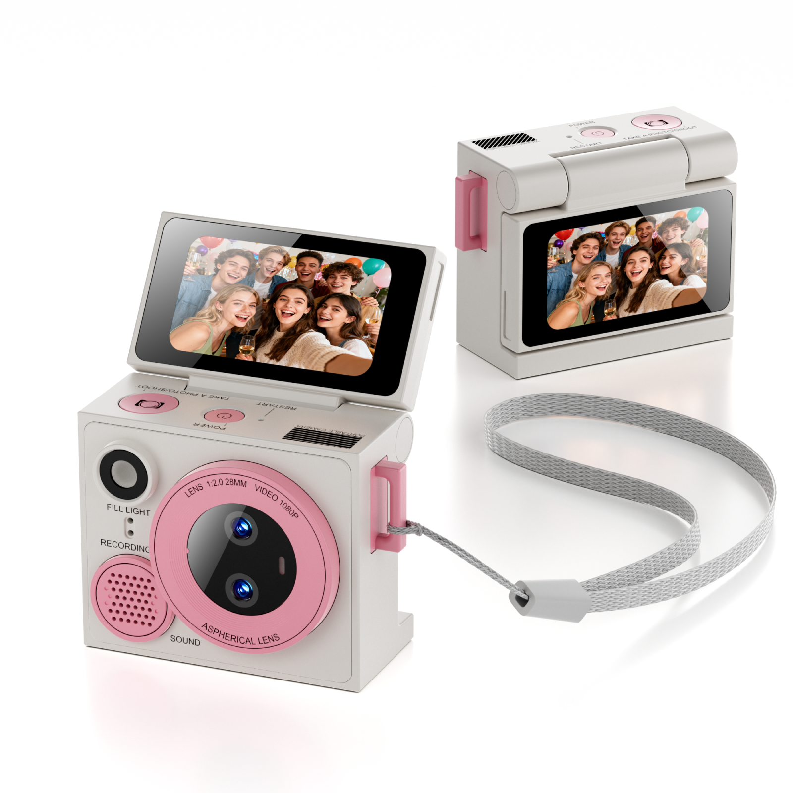 <strong>2026</strong> New <strong>Mini</strong> <strong>Camera</strong> G13 Dual-<strong>Camera</strong> Flip-Screen Design <strong>1080P</strong> Resolution Multiple Colors Available