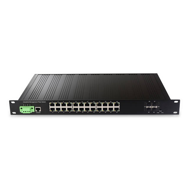 24port 10G Managed Industrial Ethernet Switch L2/L3 Uplink SFP Managed 10G Switch Enterprise Switches