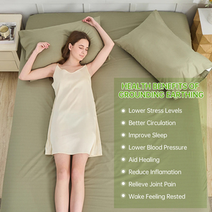 Sản phẩm nối đất nhà sản xuất EU Kích thước 5% bạc được trang bị tấm nền cho tấm trải giường nối đất thân thiện với da - Product Image 3