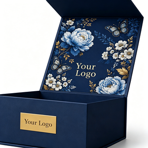 Luxury Magnetic Closure Cardboard Collapsible Rigid <b>Box</b> for High-end Jewelry Cosmetic <b>Gift</b> Packaging with Custom Logo - Product Image 3