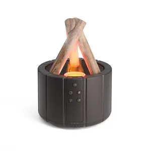 New Fashion USB Desk 280ML Fire Flame Humidifier Aroma Diffuser Remote Essential Oil Diffuser