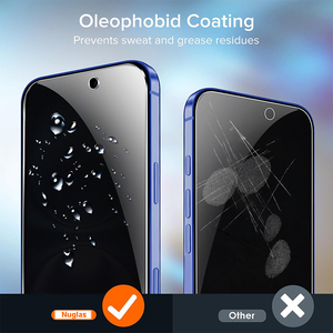 Nuglas Chống Gián Điệp 2.5D 9H Di Động Tempered Glass Bảo Vệ Màn Hình Riêng Tư Cho <span class=keywords><strong>iPhone</strong></span> X XR XS 11 12 13 14 15 16 Cộng Với Pro Max - Product Image 5