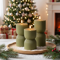 Lampe à bougie en verre LED rechargeable par USB, télécommande, couleur de flamme ambre, décorations de Noël, bougies, ensembles de cadeaux de mariage