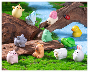 Dessin animé petit escargot flamant rose <span class=keywords><strong>coccinelle</strong></span> papillon abeille Kawaii Miniature jouet jardin Animal petite Figure pour Aquarium mystère <span class=keywords><strong>sac</strong></span> aveugle - Product Image 6