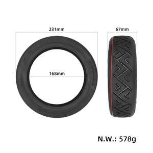 Neumático Todoterreno Ulip 250*54, Neumático Tubeless de 10 Pulgadas 250x54 para Scooter Eléctrico, Neumático Exterior de Goma Antipinchazos para M4 - Product Image 2