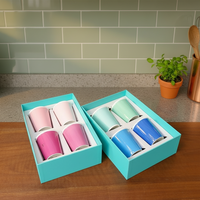 Vente en gros d'usine, tasse à café épaisse de 280 ml, tasse en céramique, tasse à café, mug à eau, coffret cadeau