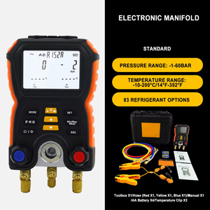 Conjunto de <span class=keywords><strong>Manifold</strong></span> HVAC Profissional HT-750 Analisador de Refrigerante Digital Inteligente para R23 R500 R410A - Product Image 2