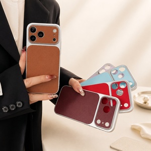 เคสกันกระแทก Pebble Grain สำหรับ iPhone วัสดุวีแกน PU - Product Image 2