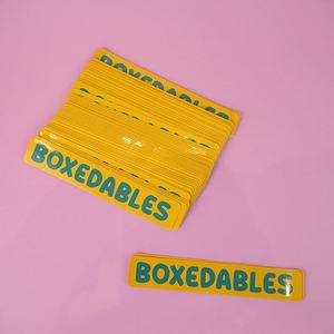 Etiquetas Adhesivas Impermeables Troqueladas, Impresión de Diseño Personalizado, Logotipo de Marca de Empresa, Paquete de Etiquetas de PVC - Product Image 3