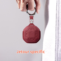 Housse/étui pour clé de voiture élégant et durable ; Compatible avec les clés Jetour Traveler et Chery Shanhai T1/T2 (modèles 2022-2024)