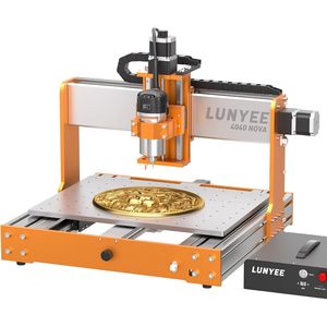 Máquina Router CNC Lunyee 4040 Nova con Husillo de 800W, Pinza ER11, 400x400mm para Grabado y Corte de Madera y Metal - Product Image 1