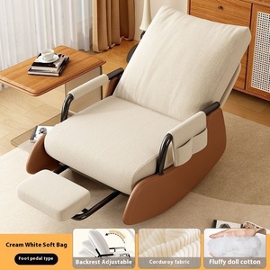 <span class=keywords><strong>Cómodo</strong></span> Sofá Mecedora Reclinable Individual para Adultos para Sala de Estar y Balcón Muebles para el Hogar de Ocio - Product Image 6