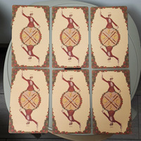 Lüks Marka Tarot Destesi Özelleştirme 310gsm Siyah Özlü Oracle Kartları Yumuşak Dokulu Manyetik Kutu ve Rehber Kitaplı Soya Bazlı Mürekkep