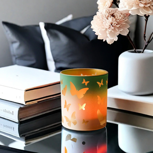 Bougeoir en verre parfumé papillon Design transfrontalier Pâques/Jour mort Décoration de table de vacances Boule de Noël Ornements d'arbre - Product Image 3