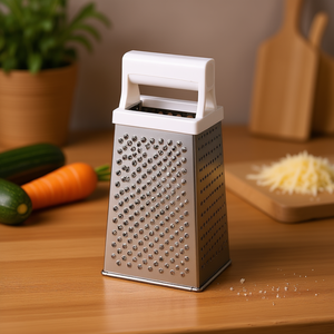 Rallador cuadrado de 24 cm de acero inoxidable, utensilio de cocina para queso y verduras - Product Image 3