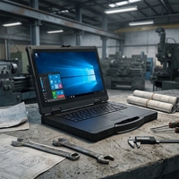 Tablette industrielle robuste de 14 pouces, Windows 10/11, Intel Core I5/i7, 700 nits de luminosité élevée, IP65 étanche à l'eau et à la poussière, résistance aux chutes de 1,22 m