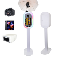 Photomaton instantané pour iPad en stock, équipement de photomaton léger en aluminium avec flight case pour location événementielle et kiosque de fête