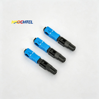 Conector de Cable de Fibra Óptica SC UPC para Fácil Montaje, Conector Rápido de Fibra Óptica para Uso en Telecomunicaciones