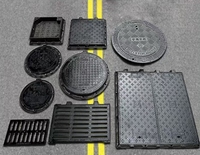 Couvercle de manhole en fonte ductile de haute qualité de la marque chinoise Odai Jiaxing pour installations routières, poli/peint par poudrage, services personnalisés