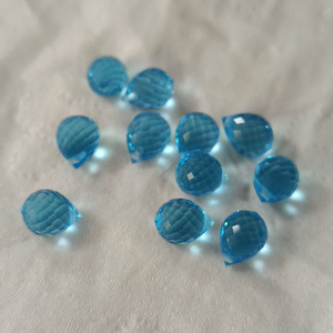 Cuentas de Vidrio en Forma de Gota de Agua Coloridas, Gemas de Vidrio Sintético, Gemas Sueltas en Forma de Lágrima - Product Image 2