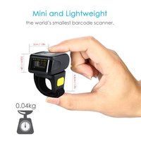 Eyoyo EY-R30L nouveau Type d'anneau Laser sans fil 1D lecteur de codes à barres Bluetooth anneau sans fil 1D Barcodce Scanner pour la logistique