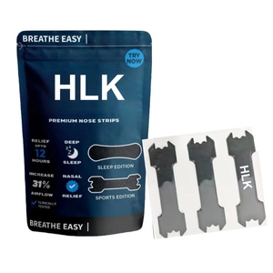 HLK Outdoor Sport Stronger Stability Hypoallergenic Sweatproof Extra Strength Nose Tape Nasal <b>Strips</b> for <b>Breathing</b> Anti-Snoring - Product Image 1