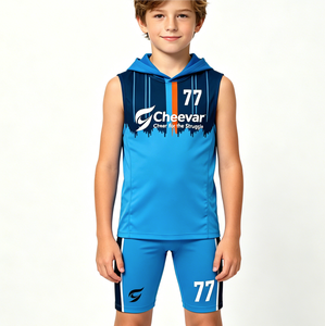 Maillot de football 7v7 sans manches confortable pour jeunes, uniforme de football 7 sur 7 - Product Image 2